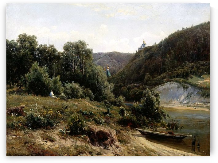 The Monastery by Ivan Shishkin