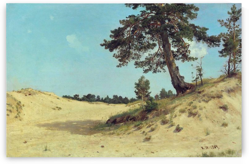 Pine on sand by Ivan Shishkin