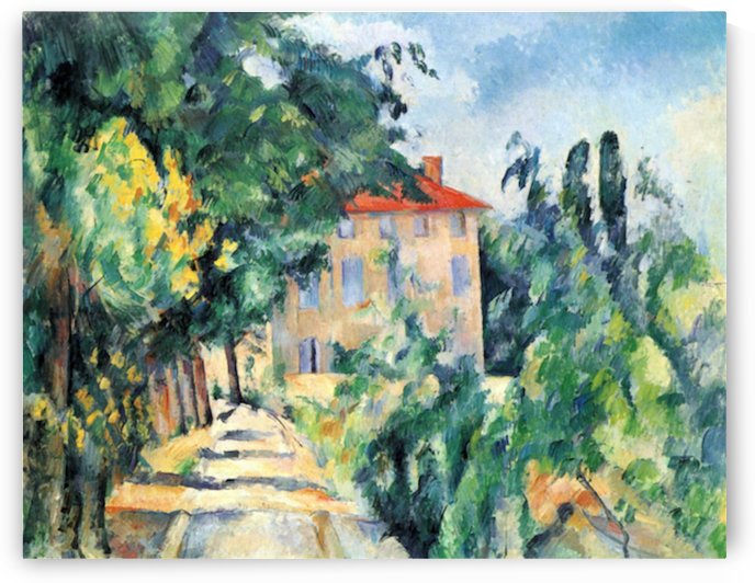 House with Red Roof by Cezanne