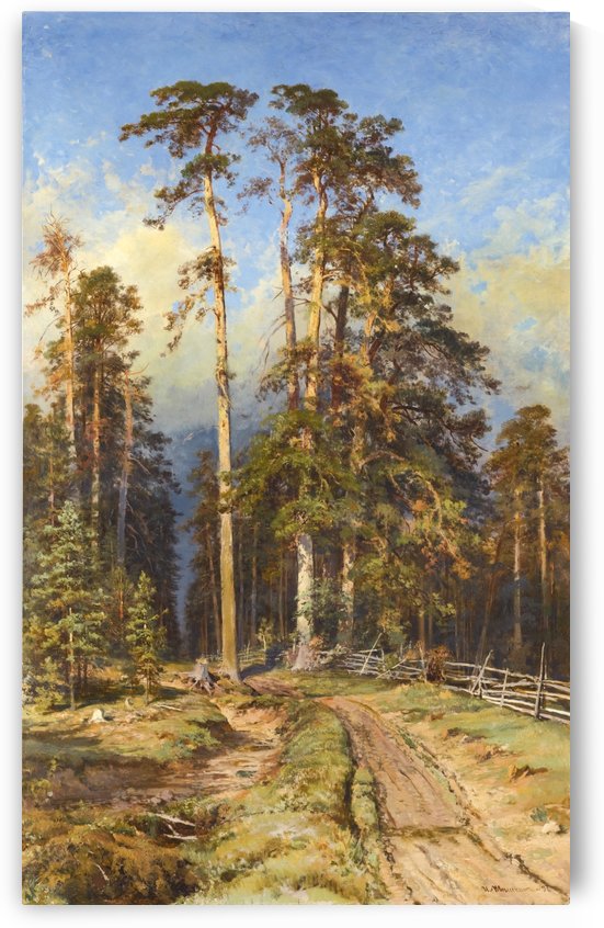 Entering forest by Ivan Shishkin
