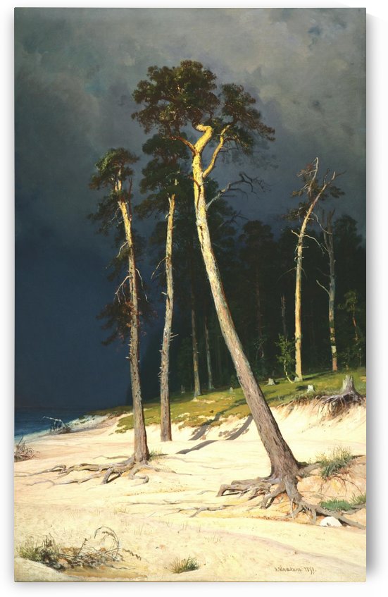 A Sandy Coastline by Ivan Shishkin