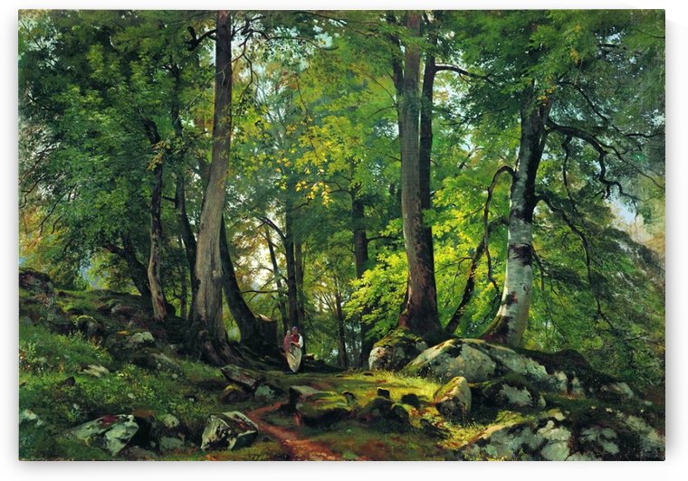 Beech Forest in Switzerland by Ivan Shishkin