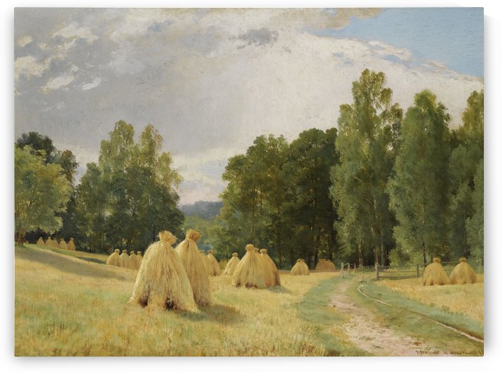 Near the forest by Ivan Shishkin