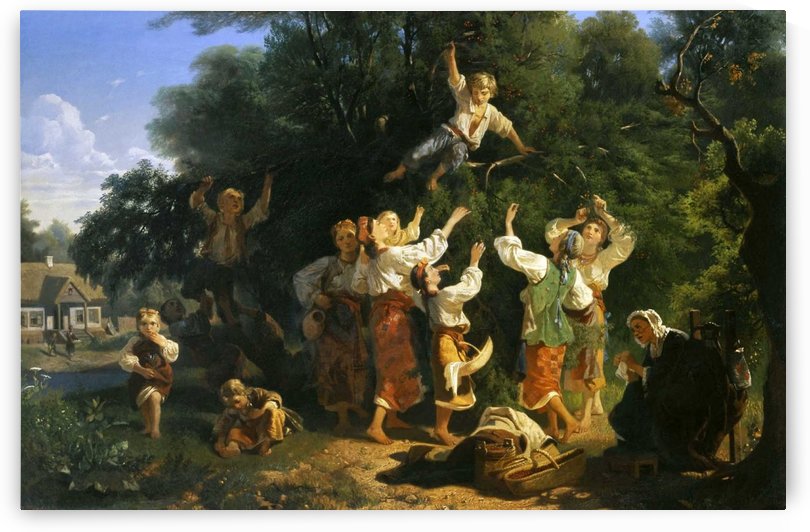 Picking Cherries in the Manor Garden by Ivan Sokolov