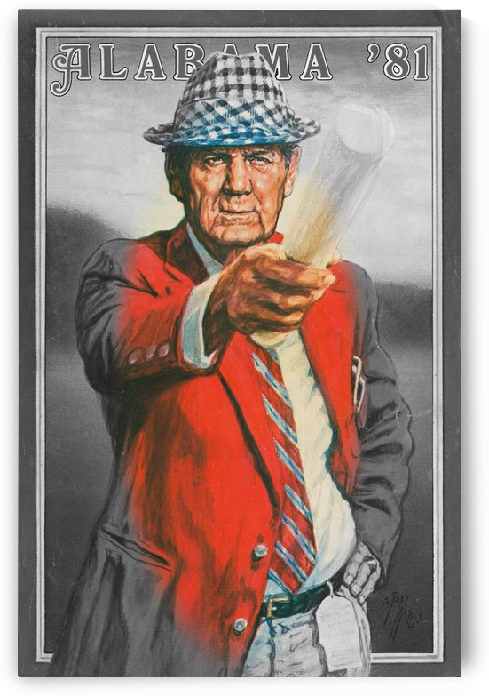 1981 Vintage Bear Bryant Art Remix by Row One Brand