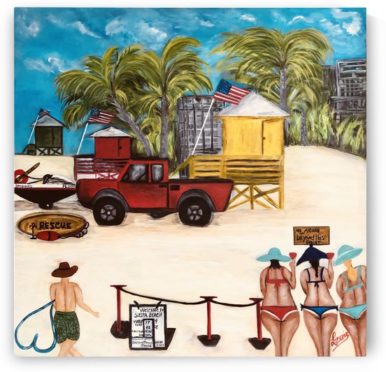 Siesta_beach_covid_shutdown by Marie Therese Lacroix