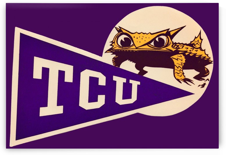 1958 TCU Horned Frog Print by Row One Brand