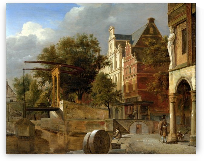 Along the canals by Jan van der Heyden