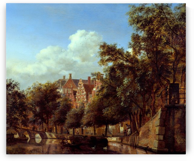 Herengracht, Amsterdam, Viewed from the Leliegracht by Jan van der Heyden