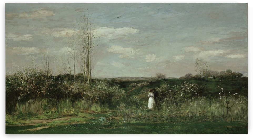 altesnational.spring landscape daubigny by Eusebiu