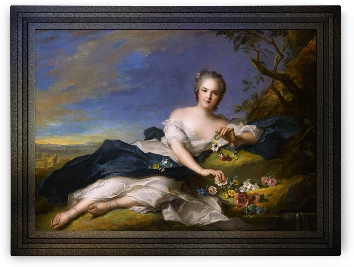 Henriette of France as Flora by Jean-Marc Nattier Old Masters Reproduction by xzendor7