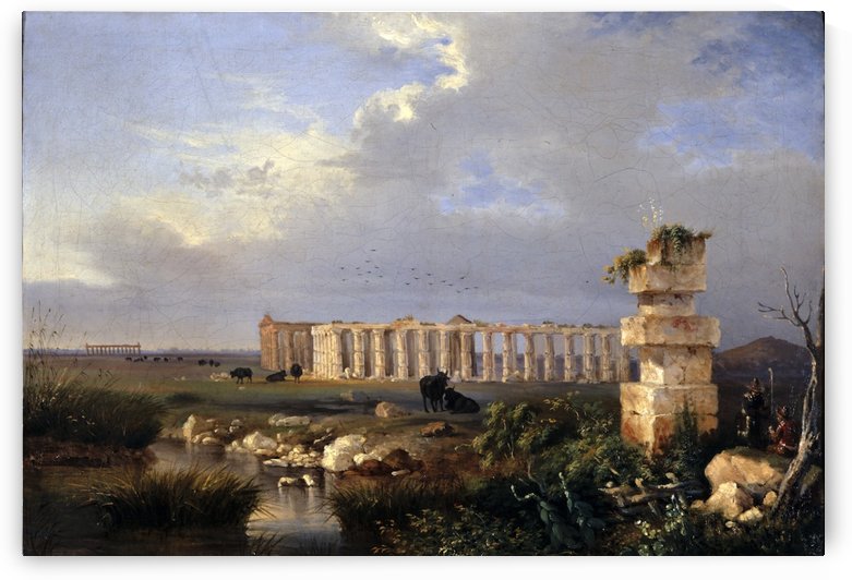 Templi di Paestum by Antonie Sminck Pitloo