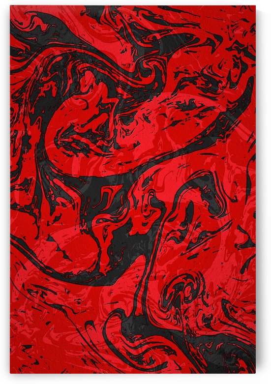 Black & Red Marble II by Art Design Works