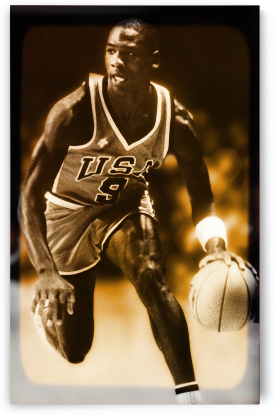 1984 Michael Jordan Team USA Basketball Art by Row One Brand