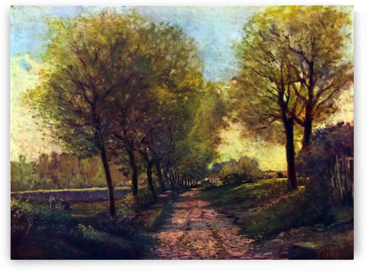 Lane near a small Town by Sisley