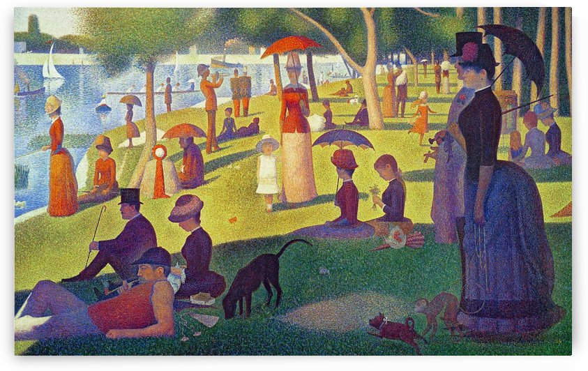 Georges Seurat: A Sunday Afternoon on the Island of La Grande Jatte HD 300ppi by Stock Photography