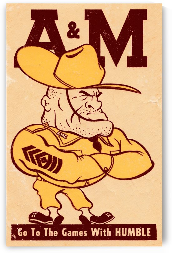 Vintage Texas A&M Ol Sarge Art  by Row One Brand