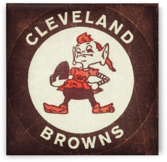 Vintage Cleveland Browns Print by Row One Brand