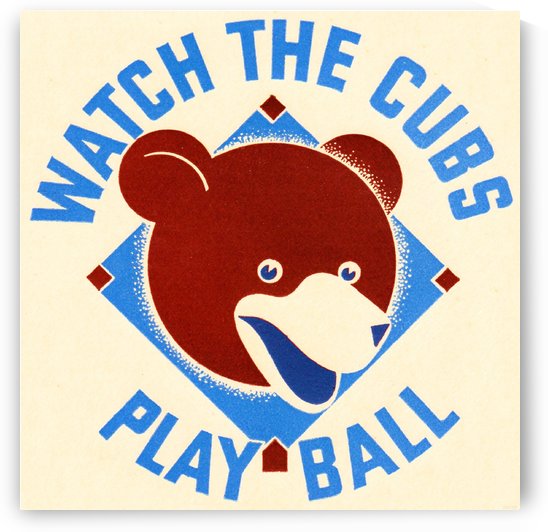 1940 Watch the Cubs Play Ball by Row One Brand