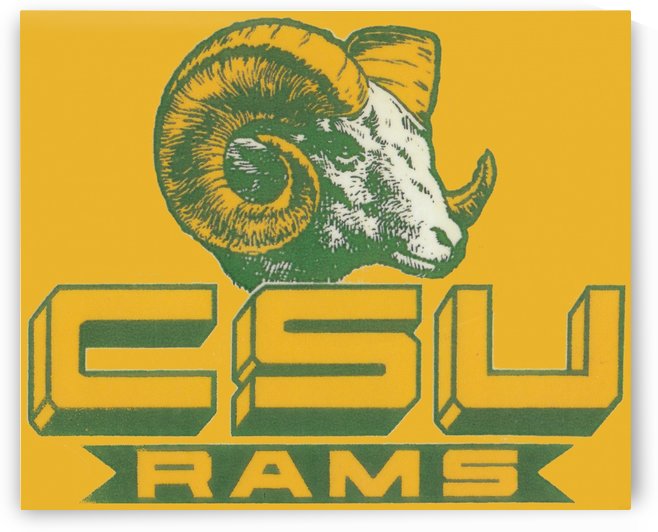 Vintage Colorado State University Rams Art by Row One Brand