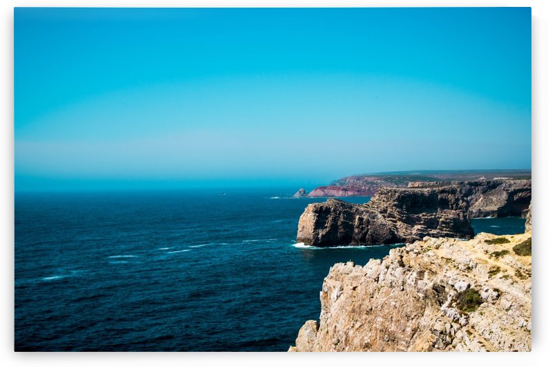 beach sea coast rock ocean horizon by ANA PAULA RIUS