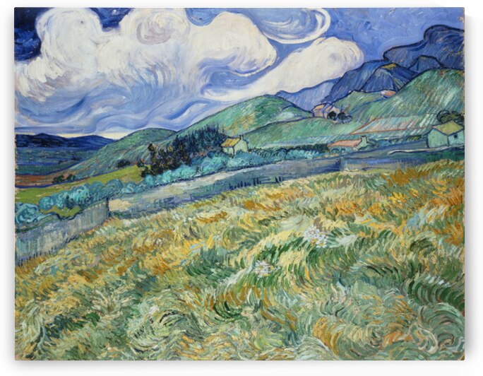 Vincent van Gogh: Landscape from Saint-Remy HD 300ppi  by Stock Photography