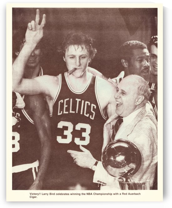 1981 Larry Bird Cigar Photo Wall Art by Row One Brand