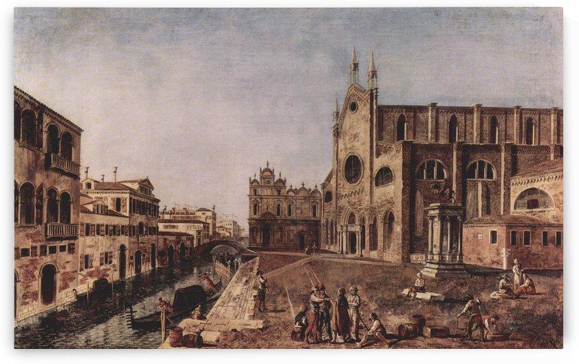 Campo santi Giovanni e Paolo, Venice by Michele Marieschi