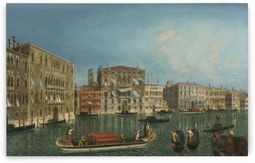 The Grand Canal, Venice, with Palazzo Foscari and Palazzo Balbi by Michele Marieschi