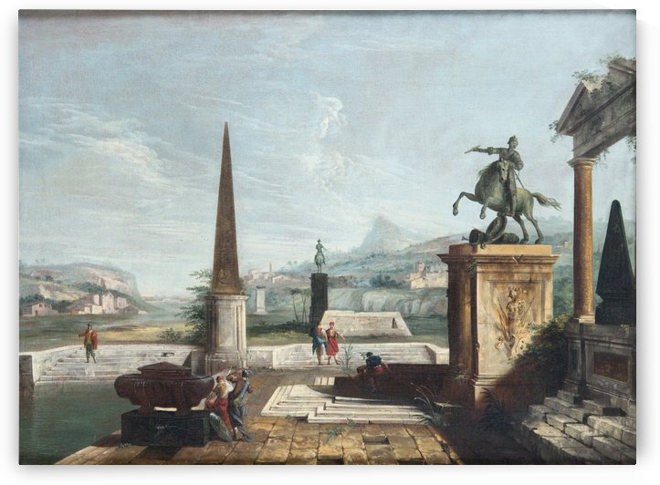 Among ruins by Michele Marieschi