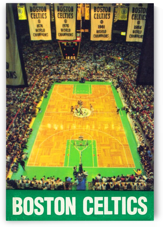 1988 Boston Celtics Boston Garden Poster by Row One Brand