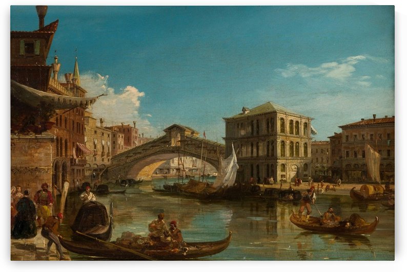 The Rialto Bridge, Venice, circa 1740 by Michele Marieschi