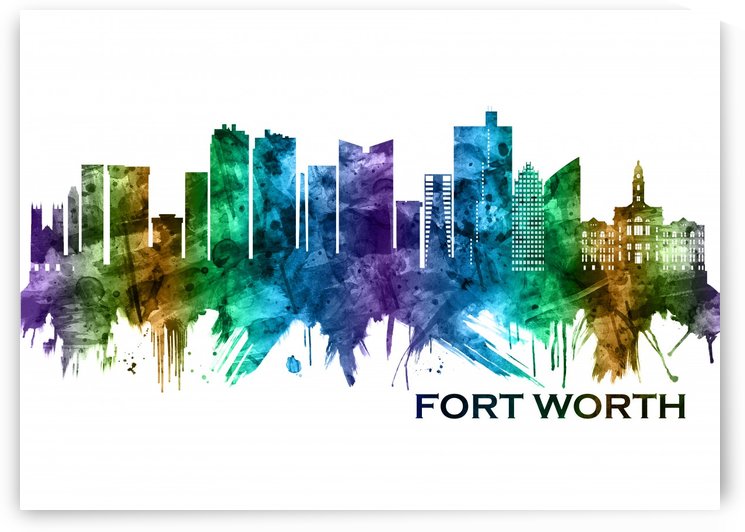 Fort Worth Texas Skyline by Towseef Dar