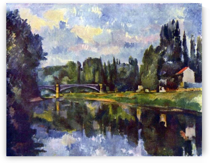 Marne Shore by Cezanne