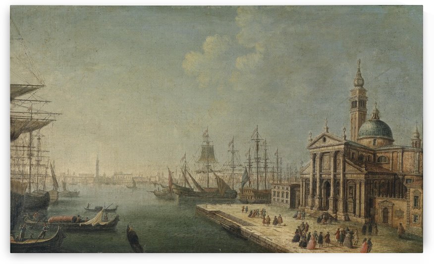 A View of the Bacino di San Marco from the Church and Island of San Giorgio Maggiore by Michele Marieschi