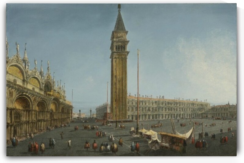 The Piazza San Marco, Venice, from the Torre dell'Orologio by Michele Marieschi