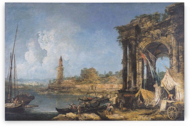 Italian Coast landscape by Michele Marieschi