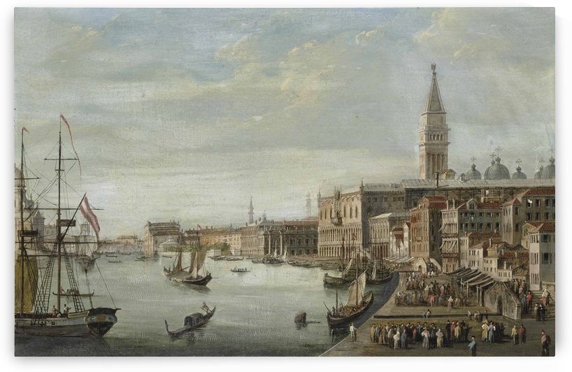 The Doge Palace with the Campanile, the Libreria Marciana and Santa Maria by Michele Marieschi