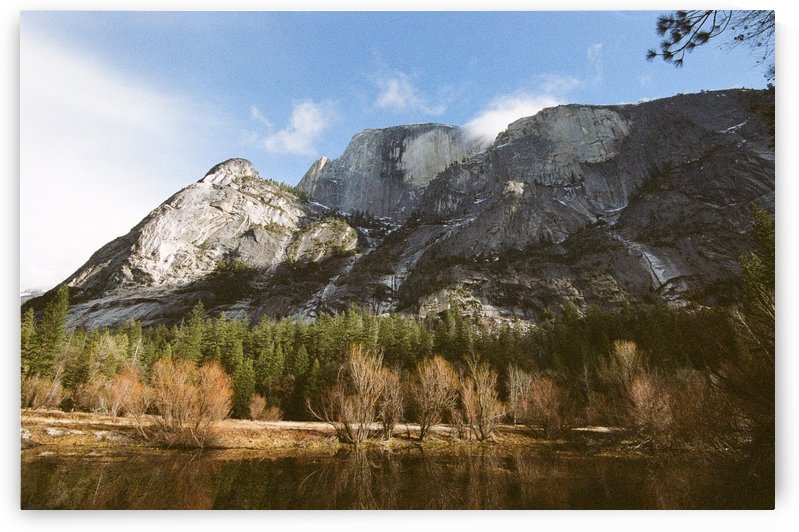 Half Dome from Mirror Lake on film by VMC Photography