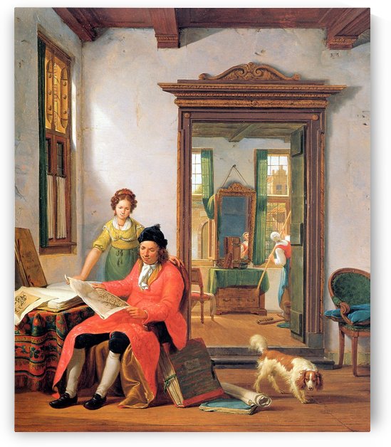 Contemplation of a drawing by Abraham van Strij