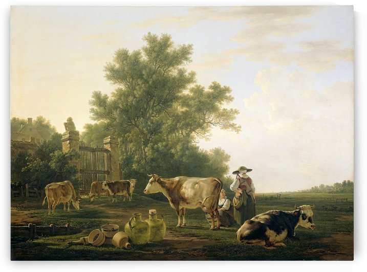 Milking Time by Abraham van Strij