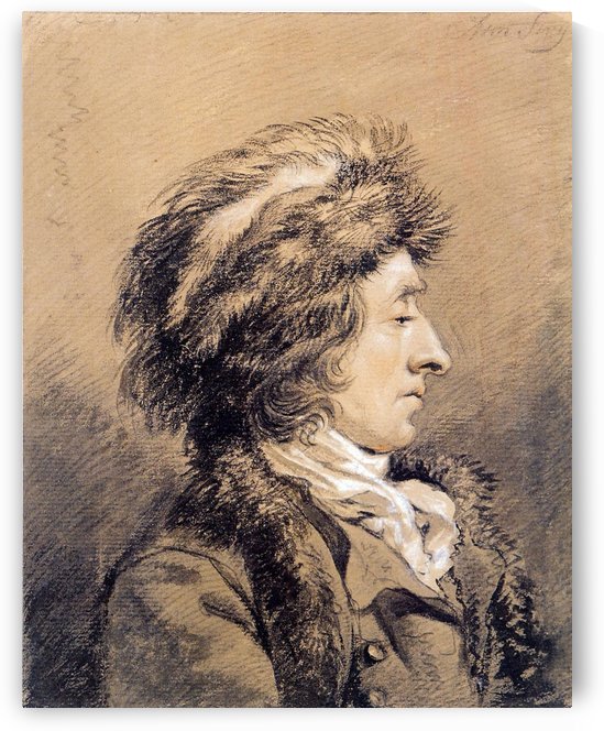 Man with fur hat by Abraham van Strij
