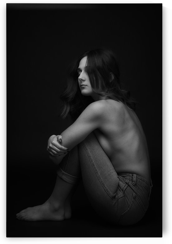 Black and White Woman Portrait 1 by CarlosDoesPhoto