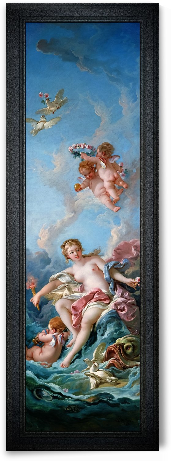 Venus On The Waves by Francois Boucher Classical Art Old Masters Reproduction by xzendor7