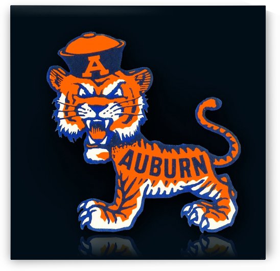Auburn Tigers Vintage Art by Row One Brand
