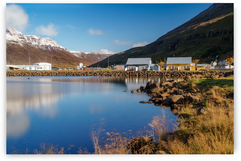 Unique Icelandic houses beside the lake at Seydisfjordur by Jason Wen Bin TONG 