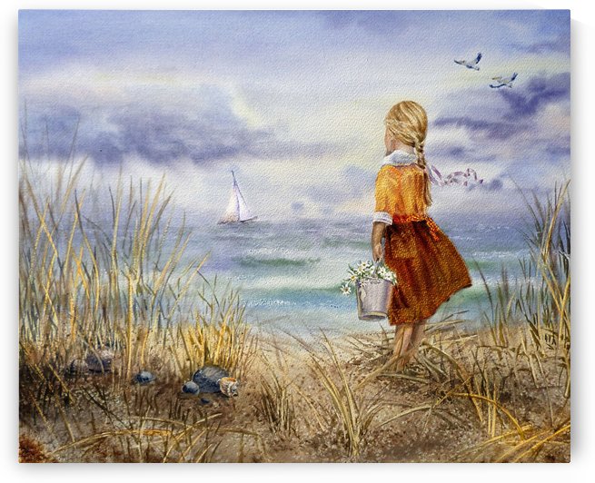 Girl And The Ocean by Irina Sztukowski