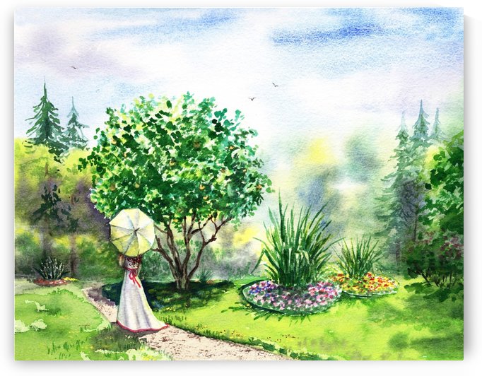 Strolling In The Garden by Irina Sztukowski