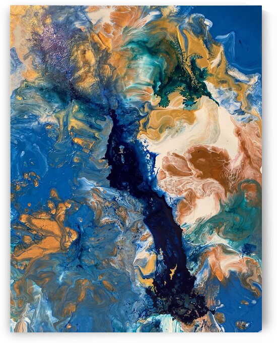 Blue lagoon by Jenny Chandler Art