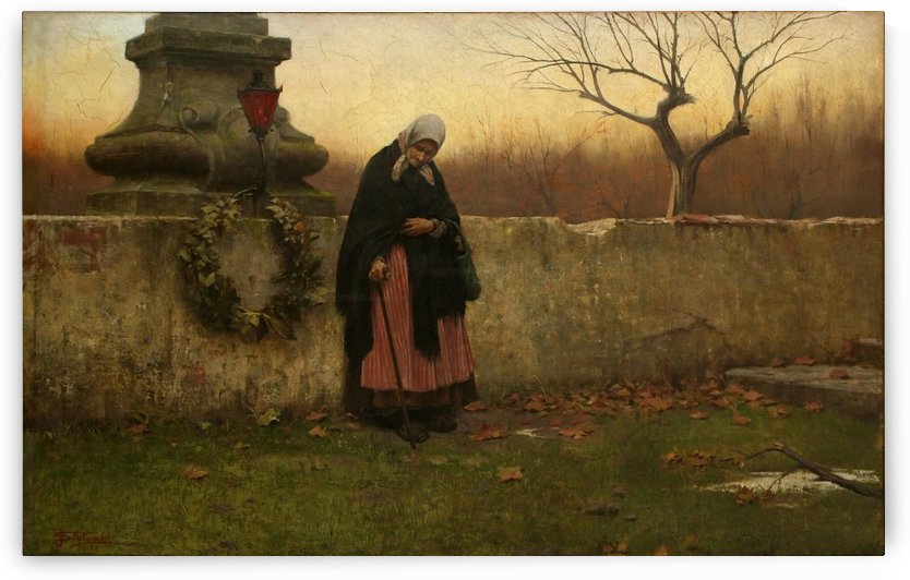 All Souls Day by Jakub Schikaneder